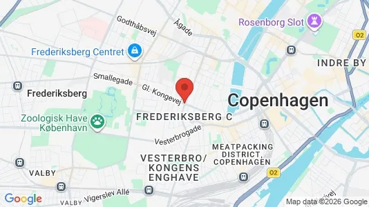 Lejligheder til leje i Frederiksberg C - kort over placeringen