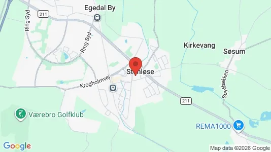 Huse til leje i Stenløse - kort over placeringen