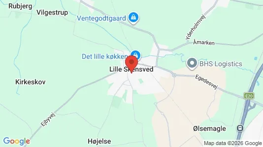 Huse til leje i Lille Skensved - kort over placeringen