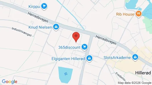 Lejligheder til leje i Hillerød - kort over placeringen