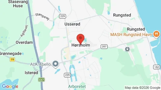 Huse til leje i Hørsholm - kort over placeringen