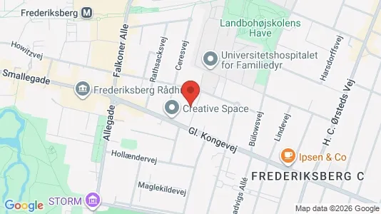 Lejligheder til leje i Frederiksberg C - kort over placeringen