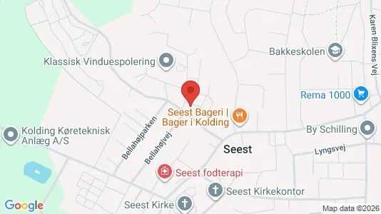 Lejligheder til leje i Kolding - kort over placeringen