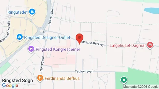 Lejligheder til leje i Ringsted - kort over placeringen
