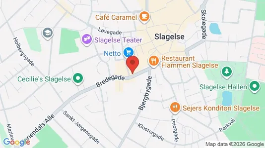Lejligheder til leje i Slagelse - kort over placeringen