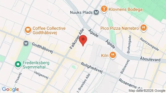Lejligheder til leje i Frederiksberg C - kort over placeringen