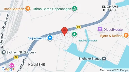 Lejligheder til leje i København SV - kort over placeringen