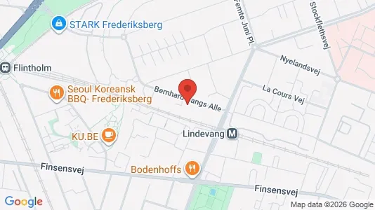 Lejligheder til leje i Frederiksberg - kort over placeringen