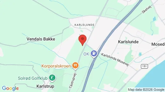 Huse til leje i Karlslunde - kort over placeringen