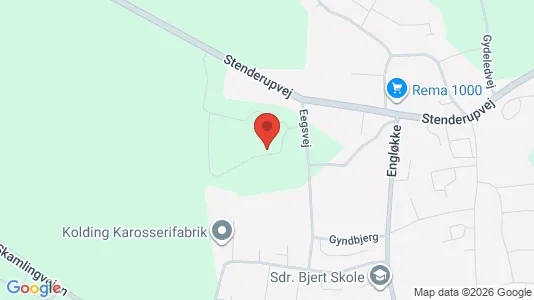 Lejligheder til leje i Kolding - kort over placeringen