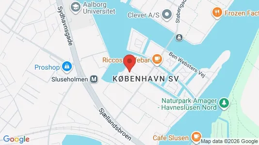 Lejligheder til leje i København SV - kort over placeringen