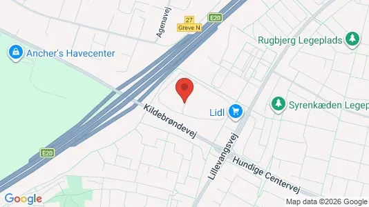 Lejligheder til leje i Greve - kort over placeringen