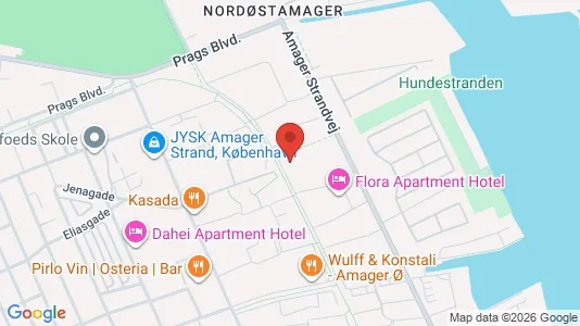 Lejligheder til leje i København S - kort over placeringen