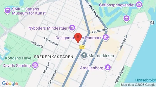 Lejligheder til leje i København K - kort over placeringen