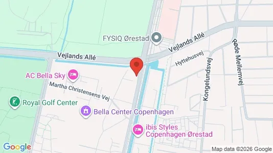 Lejligheder til leje i København S - kort over placeringen