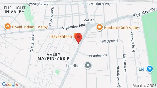 Lejligheder til leje i Valby - kort over placeringen