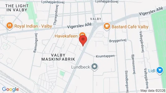 Lejligheder til leje i Valby - kort over placeringen