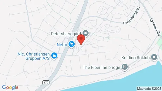 Lejligheder til leje i Kolding - kort over placeringen
