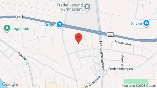 Lejligheder til leje i Frederikssund - kort over placeringen