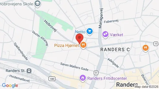 Lejligheder til leje i Randers C - kort over placeringen