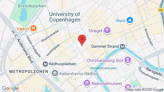 Lejligheder til leje i København K - kort over placeringen