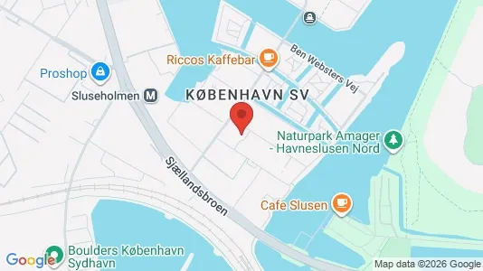 Lejligheder til leje i København SV - kort over placeringen