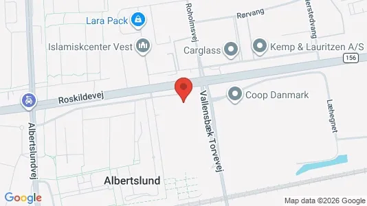 Lejligheder til leje i Albertslund - kort over placeringen