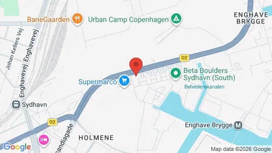 Lejligheder til leje i København SV - kort over placeringen