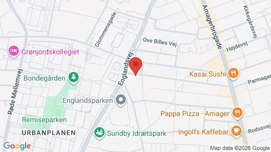 Lejligheder til leje i København S - kort over placeringen