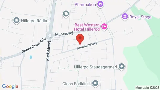 Lejligheder til leje i Hillerød - kort over placeringen