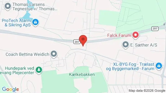 Lejligheder til leje i Farum - kort over placeringen