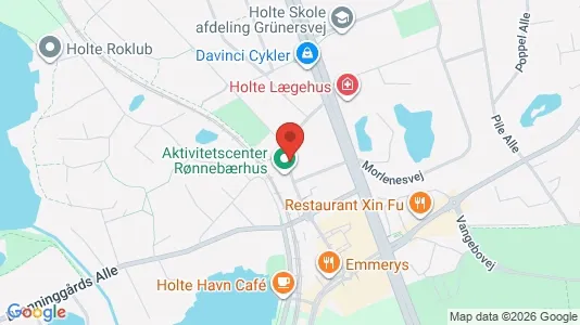 Lejligheder til leje i Holte - kort over placeringen