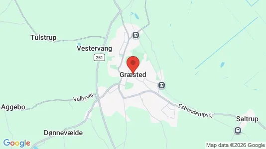 Huse til leje i Græsted - kort over placeringen