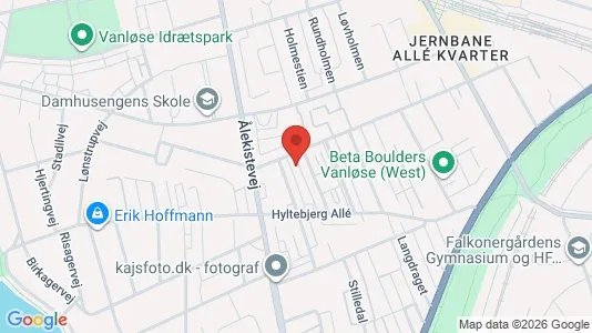 Lejligheder til leje i Vanløse - kort over placeringen
