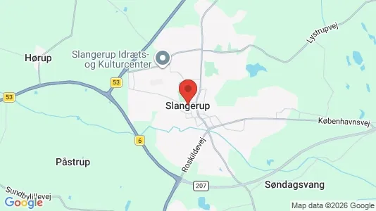 Huse til leje i Slangerup - kort over placeringen