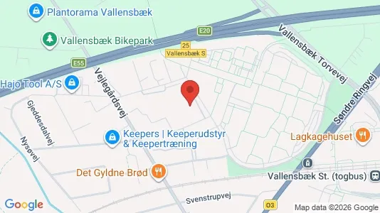Lejligheder til leje i Vallensbæk Strand - kort over placeringen
