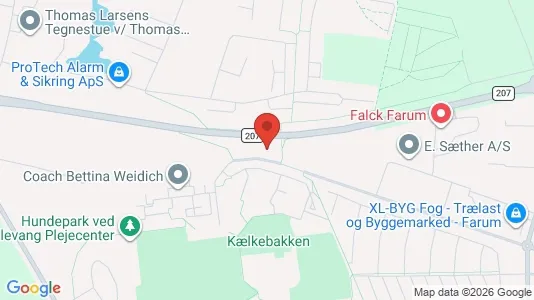 Lejligheder til leje i Farum - kort over placeringen