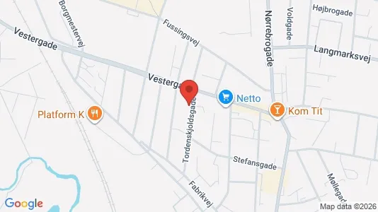 Lejligheder til leje i Horsens - kort over placeringen