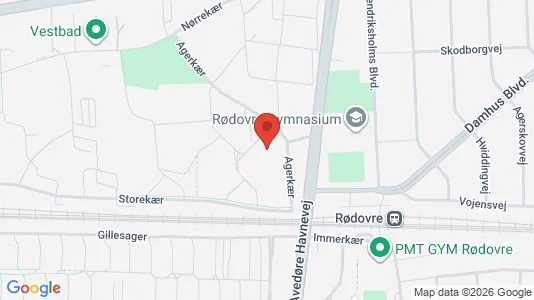 Lejligheder til leje i Rødovre - kort over placeringen